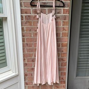Free People light pink midi dress
